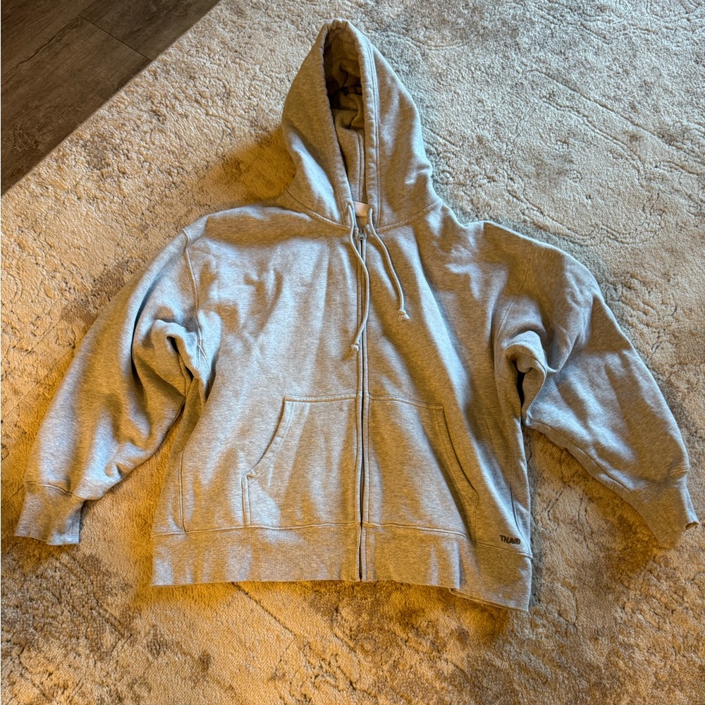 TNA Cozy Fleece Hoodie - Heather Chrome